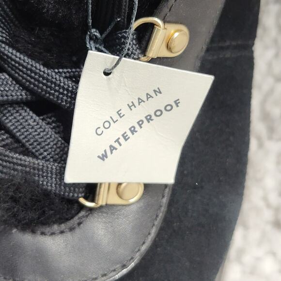 NEW Cole Haan Zerogrand Explore Upstate Hiker Waterproof Leather Booties sz 8.5 - Picture 6 of 9